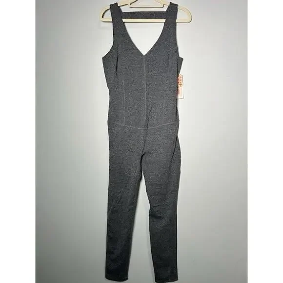 FP Movement x Hatch Women Never Better 1 Piece Jumpsuit Black Heather Size M NWT - Picture 2 of 10